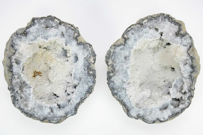 Keokuk Quartz Geode with Columnar Calcite Crystals - Iowa #215033